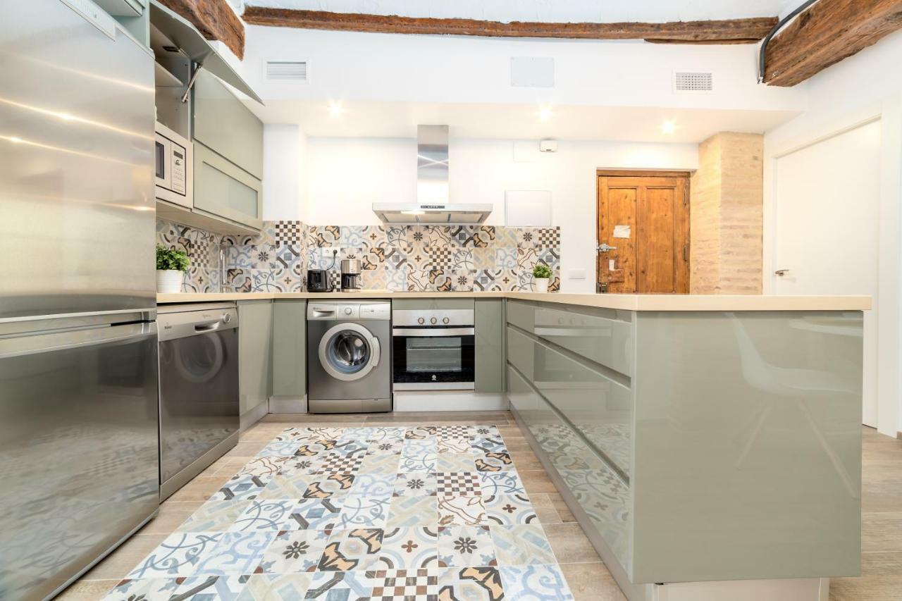 Florit Flats - Cathedral Luxury Terrace Flat 2Br 2Ba Ac Wifi Apartment Valencia Luaran gambar
